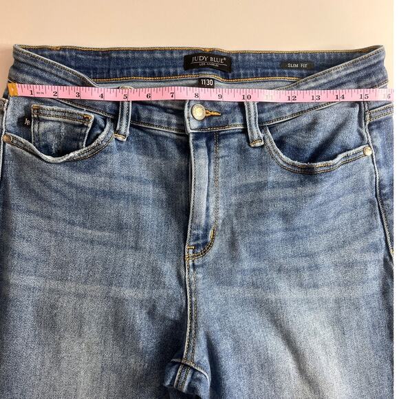 Judy Blue Skinny Fit Stretch Comfort Jeans Sz 11/30 Ankle Length - Picture 6 of 8